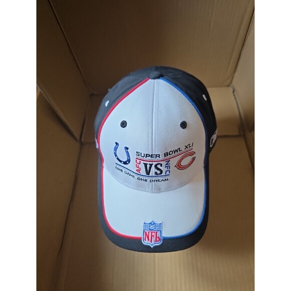 Super Bowl XLI Colts vs Bears NFL Football Hat Cap Reebok - Picture 2 of 11